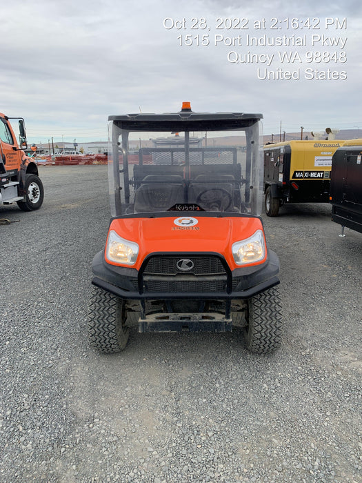 2022 Kubota RTV-X1140W-H Plastic Canopy, Windshield Acrylic Clear, LED Strobe Light, Wire Harness Kit, Back up Alarm