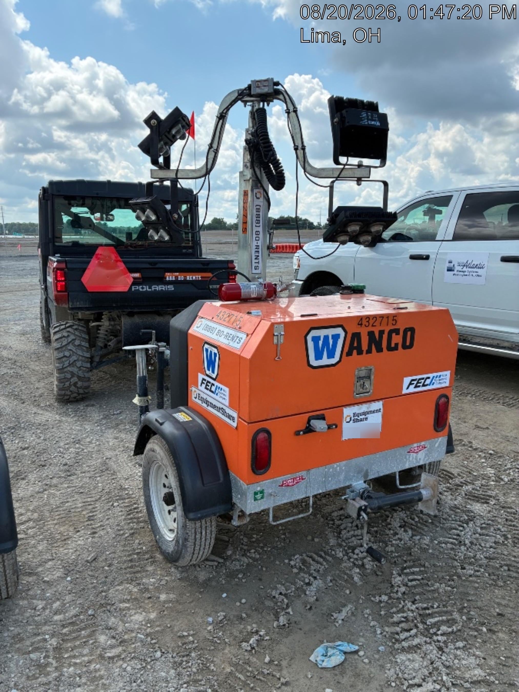 2024 Wanco WLTT-4MM4K Diesel, Deep Sea Controller, Shore Power Plug, Auto Start, (4) 350W LED Floodlights, 4kW Generator, 60 Gal Fuel Tank, 2" Ball, T3
