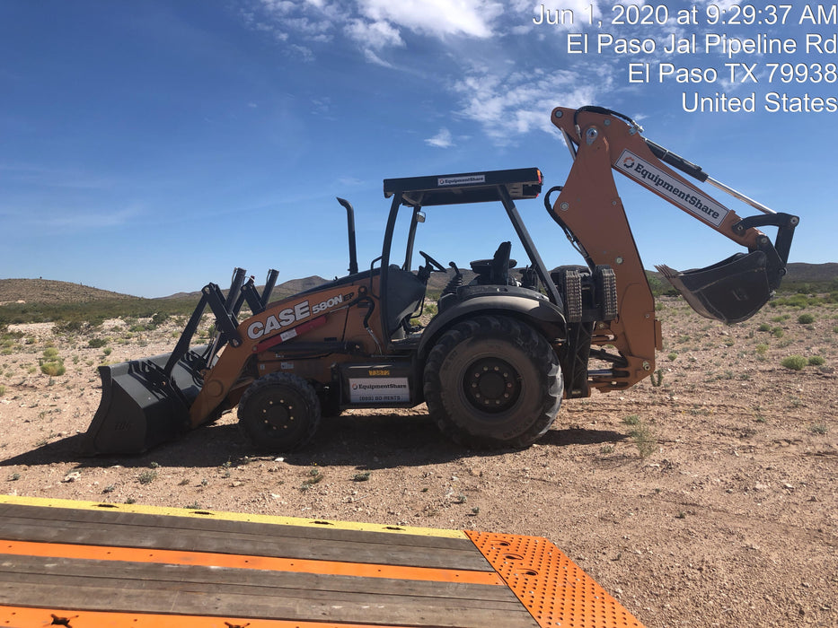 2020 Case 580N EP Canopy, 4WD, Standard Stick, Pilot Controls, 1 Way Hydraulics, Ride Control, TAG Manual QC