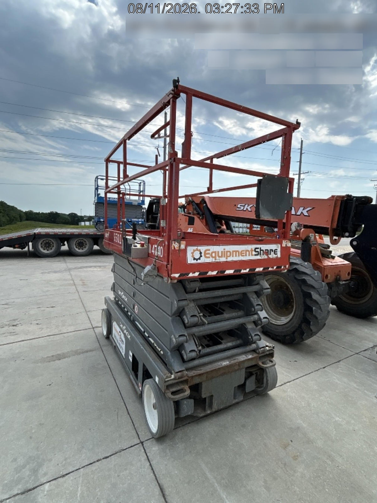 2017 Skyjack SJIII-4740 Skyjack SJ4740, Extended Warranty 5yr/5k hr