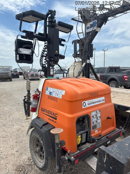 2024 Generac MLT2 Diesel, Flex Switch 120V Input, Powerzone Controller, 
(4) 320W LED Lights, 4kW Generator, 39.9 Gal Fuel Tank, 2" Ball, T3