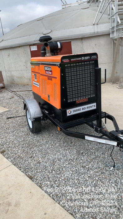 2022 Lincoln Electric Vantage 549X Crosslink Technology, Trailer Mounted, ES Decals, T3