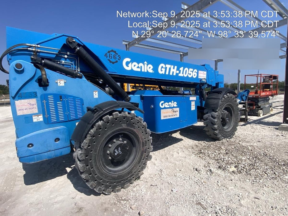 2017 Genie GTH-1056 Genie GTH1056, Solid Tires, 60" carriage, Light Kit, Open ROPS