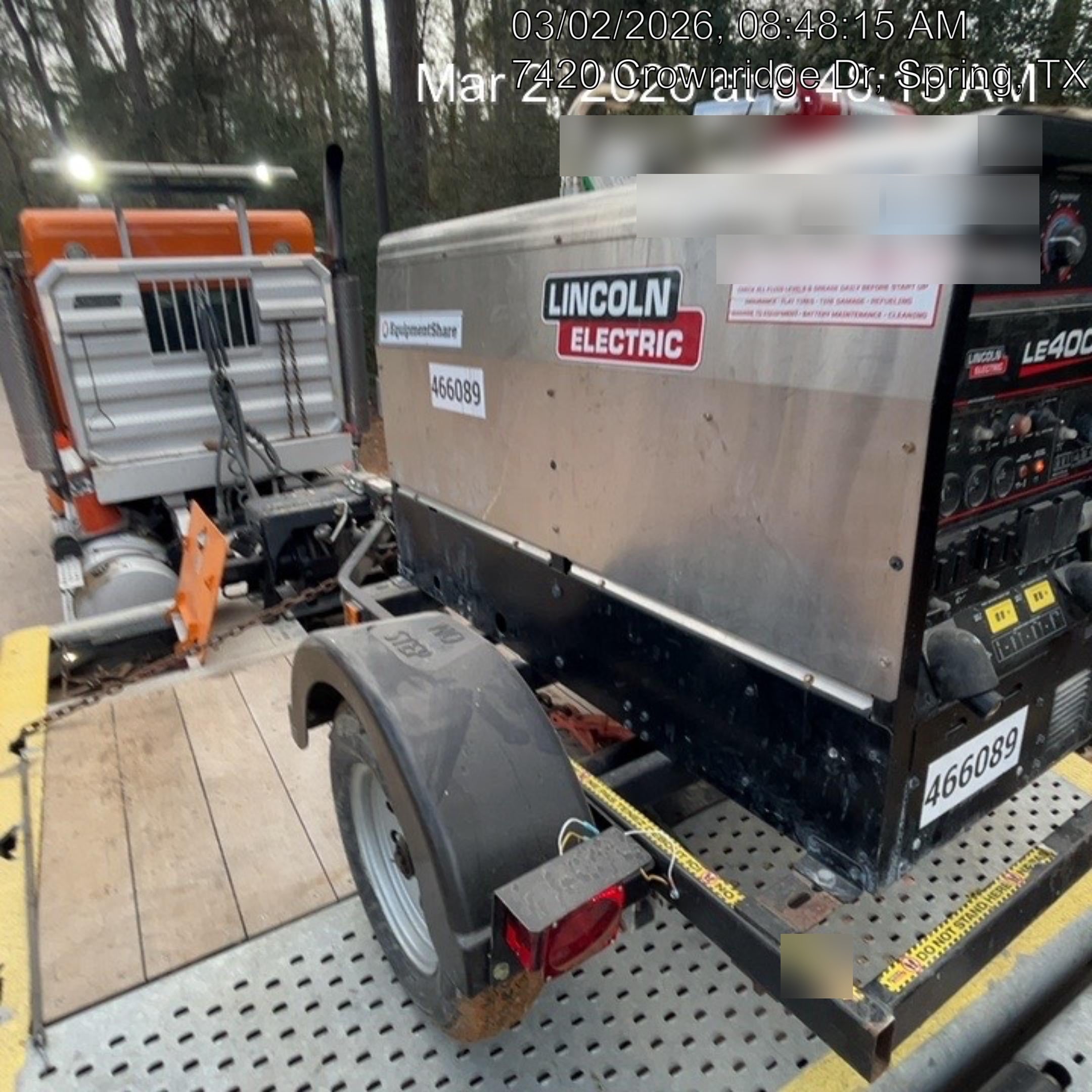 2024 Lincoln Electric LE400 Kubota V1505, Trlr, Cable Rack, Light Kit, ES Decals, T3