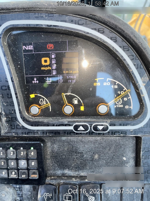 2020 JCB 509-42 Cab/Heat/Air, Solid Tires, Work Lights, Beacon, Aux Hydraulics, Back up Alarm, Lifting Eye, ES Decals