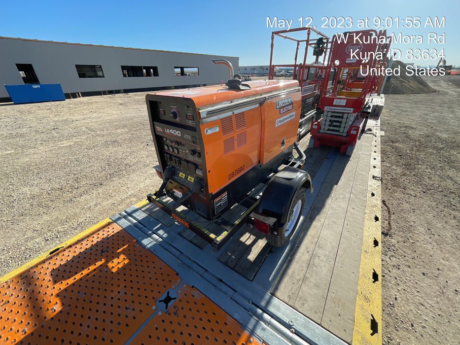 2023 Lincoln Electric LE400 Kubota V1505, Trlr, Cable Rack, Light Kit, ES Decals, T3
