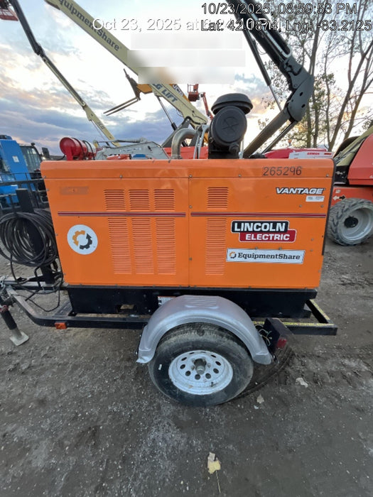 2022 Lincoln Electric Vantage 549X Crosslink Technology, Trailer Mounted, ES Decals, T3