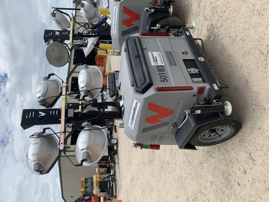 2019 Wacker Neuson LTV6L-MH Mobile Light Tower w/Fuel Level Sensor Installed
