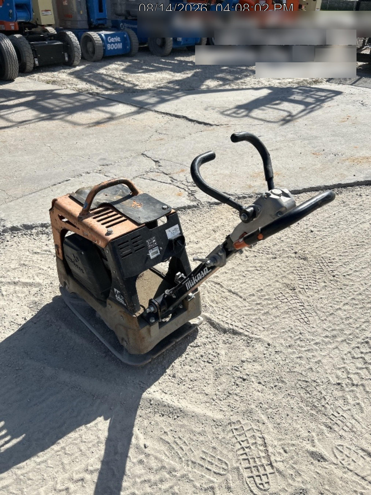 2023 Multiquip MVH158 Honda GX200, 17" Plate, Gas