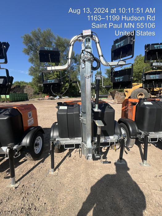 2024 Wanco WLTT-4MM4K Diesel, Deep Sea Controller, Shore Power Plug, Auto Start, (4) 350W LED Floodlights, 4kW Generator, 60 Gal Fuel Tank, 2" Ball, T3