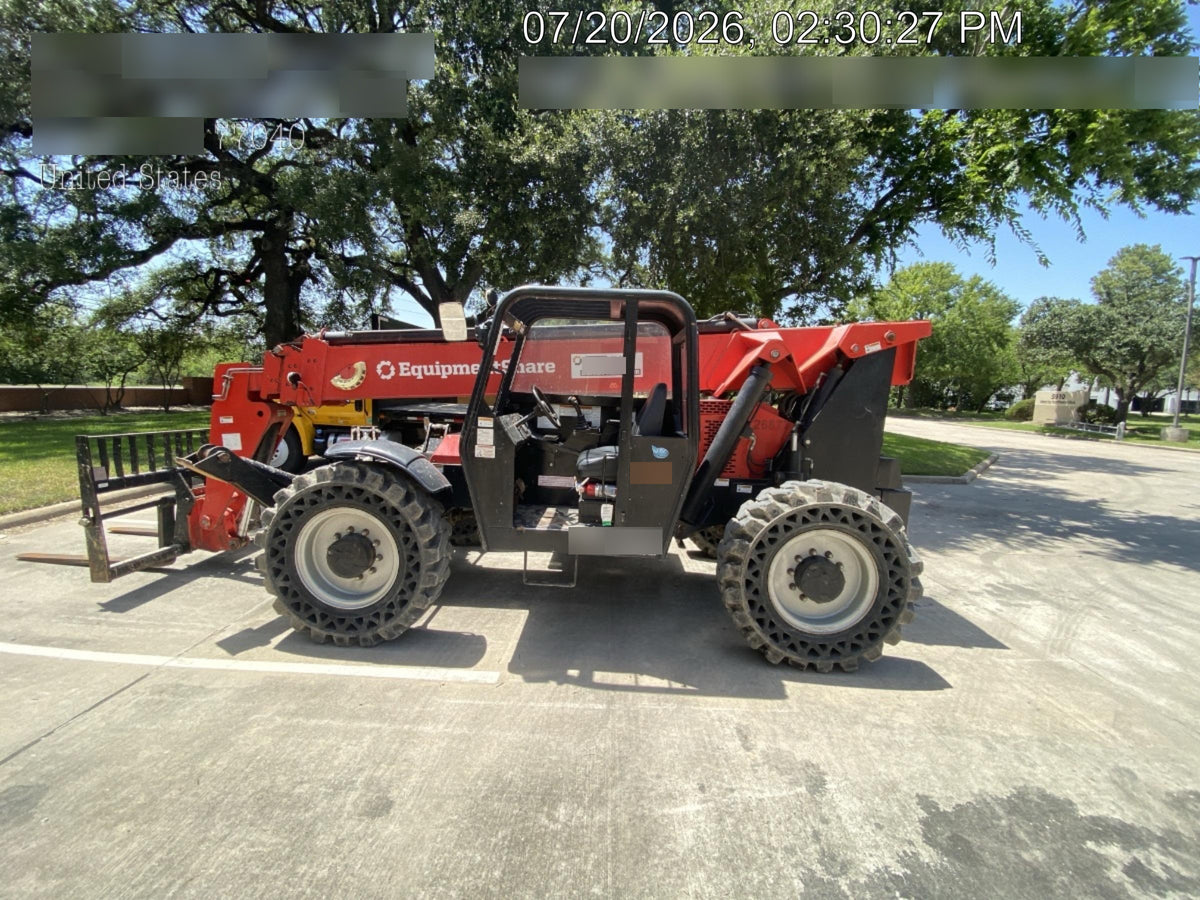 2019 Manitou MTA10055 Canopy, 120 HP, Solid Tires, Work Lights, Lift Hook, Auxiliary Hydraulics, 66" Carriage and 60" Forks