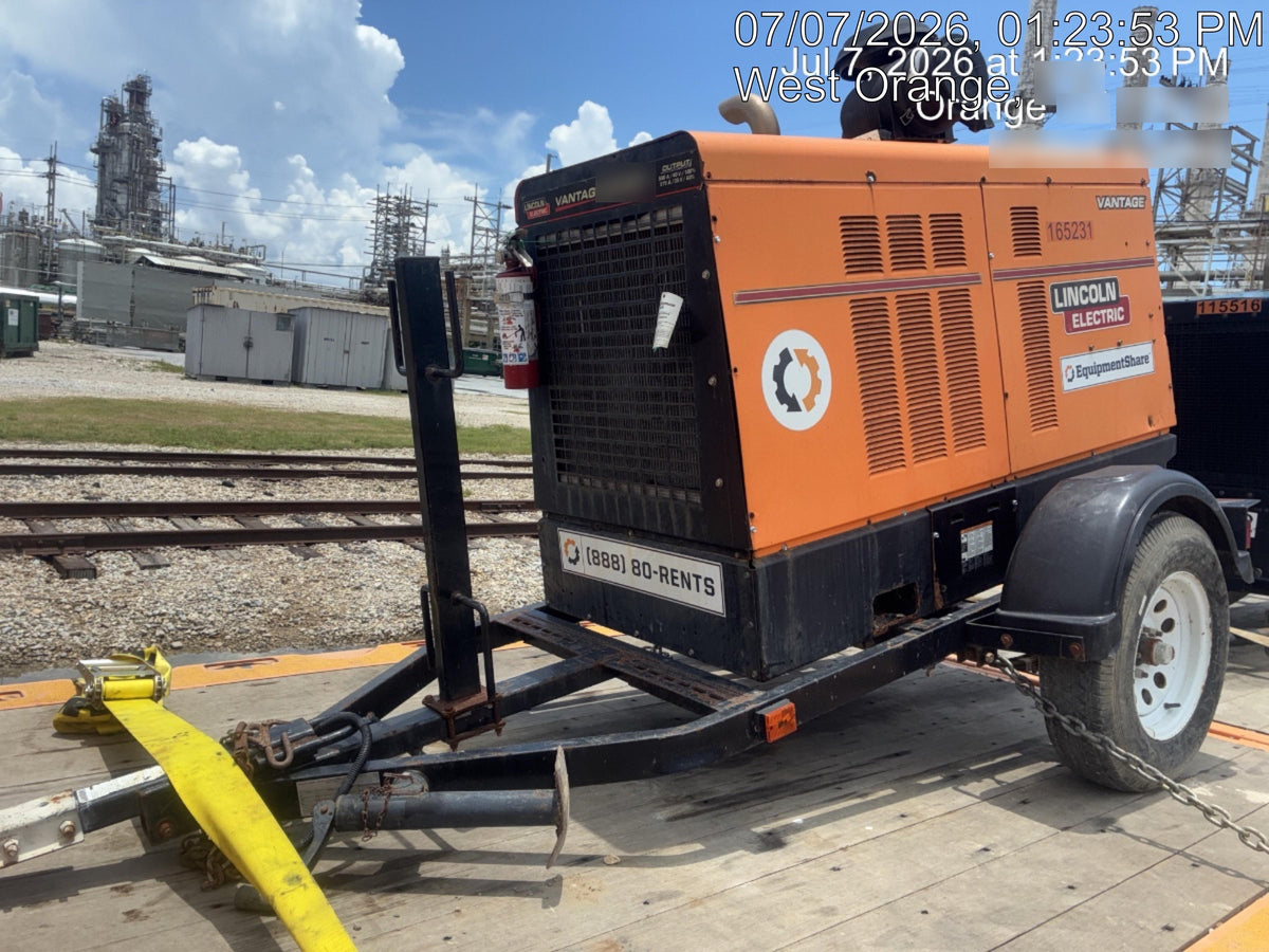 2021 Lincoln Electric Vantage 549X Ready Pak 3, ORANGE (includes trailer, cable rack, fender light kit)