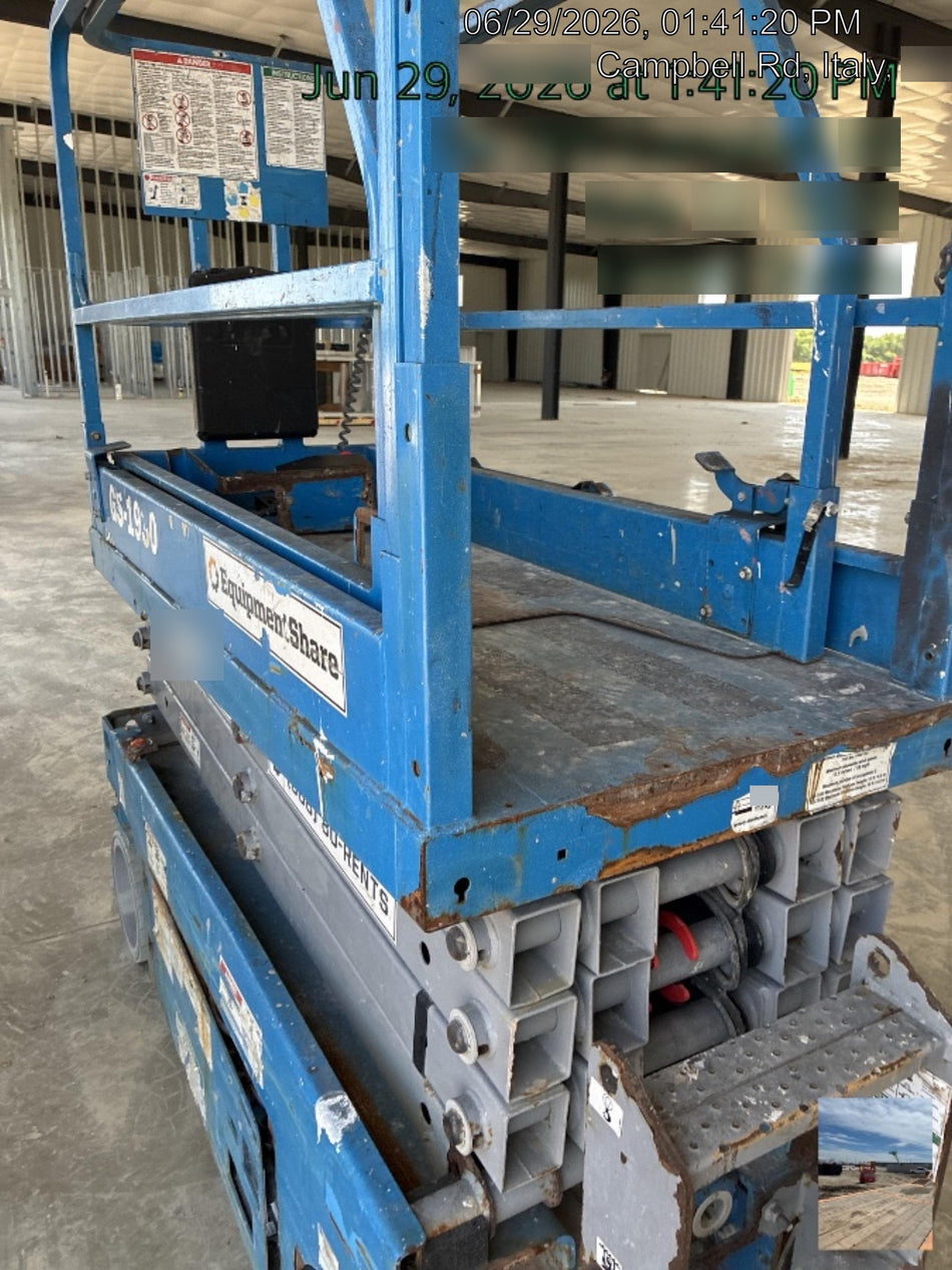2019 Genie GS-1930 Fixed Rails with Chain Entry