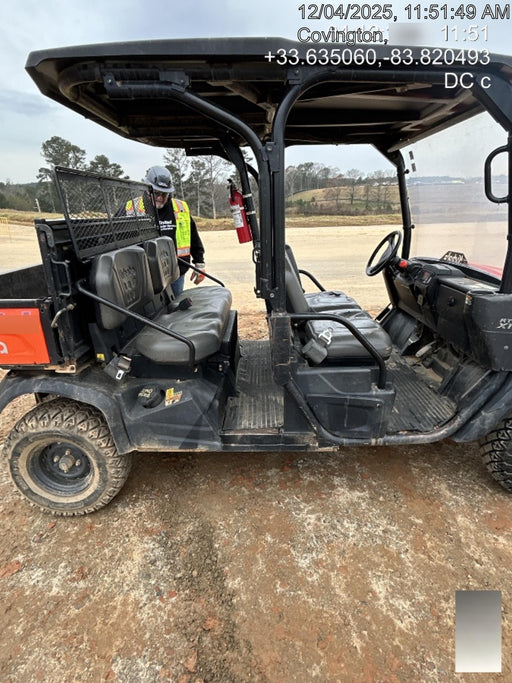 2022 Kubota RTV-X1140W-H Plastic Canopy, Windshield Acrylic Clear, LED Strobe Light, Wire Harness Kit, Back up Alarm