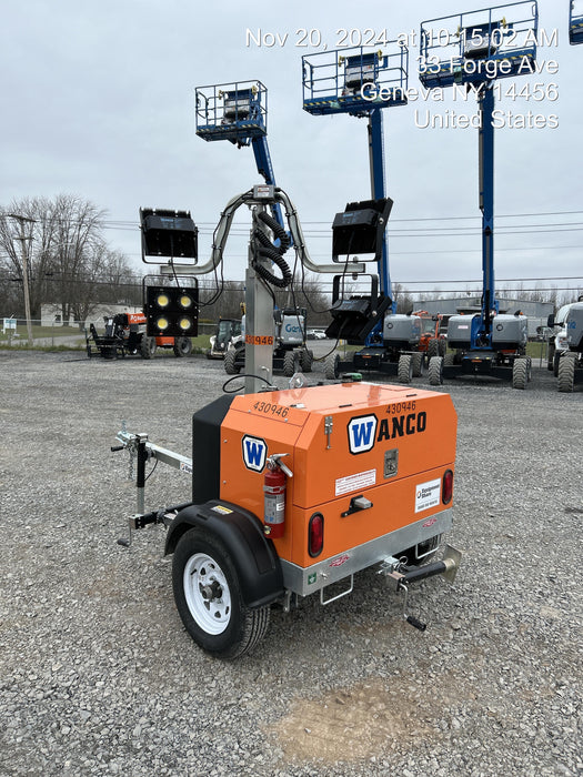 2024 Wanco WLTT-4MM4K Diesel, Deep Sea Controller, Shore Power Plug, Auto Start, (4) 350W LED Floodlights, 4kW Generator, 60 Gal Fuel Tank, 2" Ball, T3