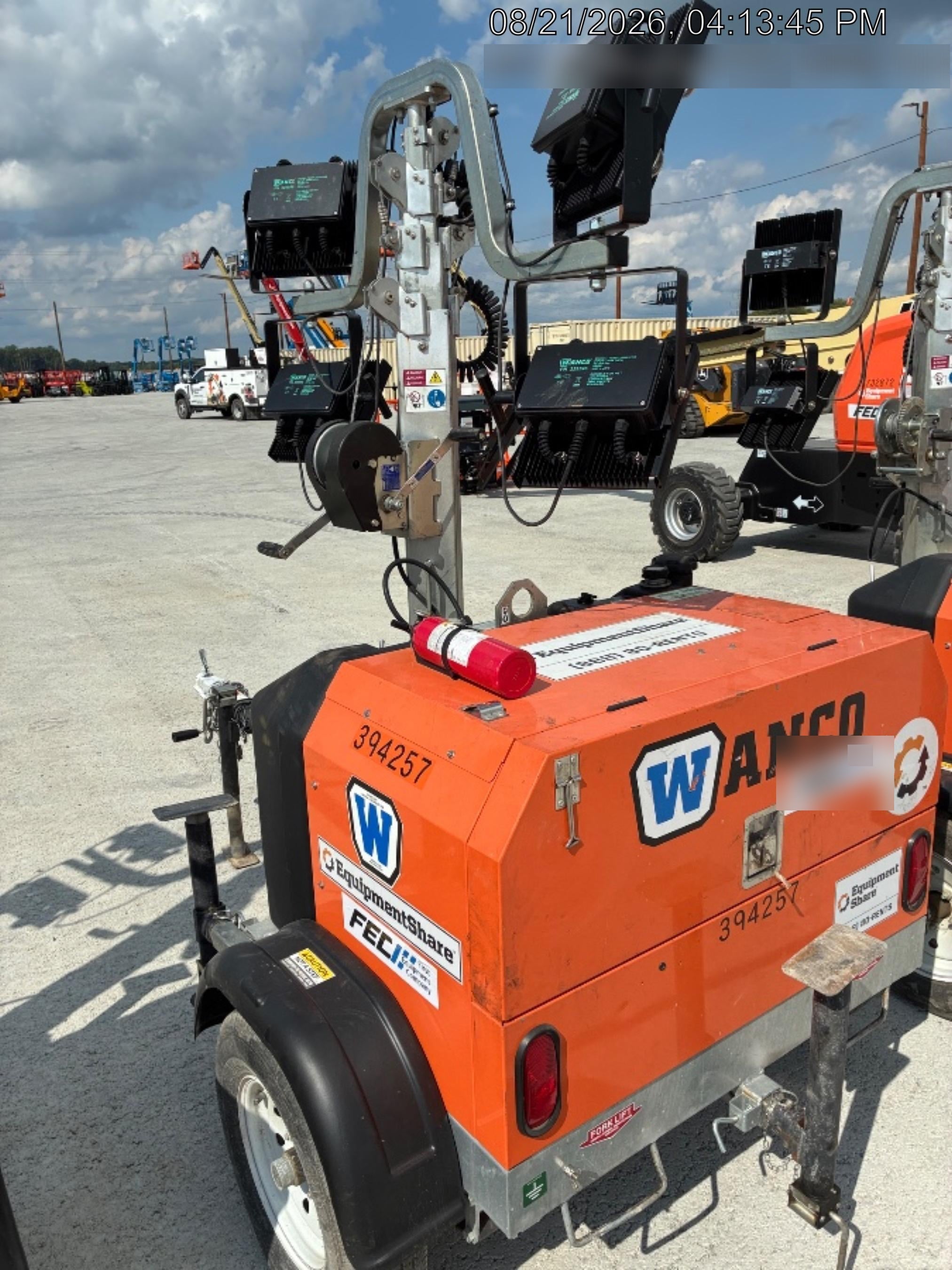 2024 Wanco WLTT-4MM4K Diesel, Deep Sea Controller, Shore Power Plug, Auto Start, (4) 350W LED Floodlights, 4kW Generator, 60 Gal Fuel Tank, 2" Ball, T3