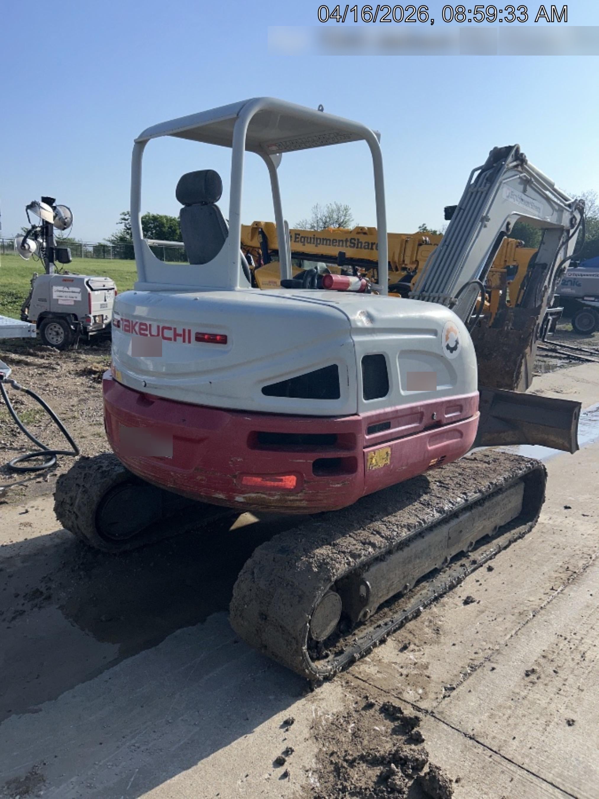 2019 Takeuchi TB260 Takeuchi TB260 Canopy w/Rubber Tracks, Auxiliary Hydraulics, Standard Blade, Manual QC