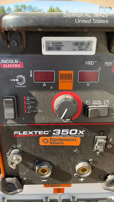 2023 LINCOLN ELECTRIC FLEXTEC 350X