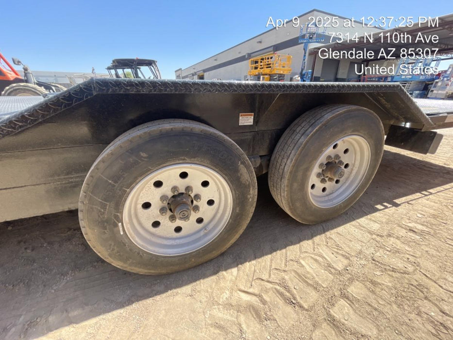 2025 TEXAS PRIDE TRAILERS 21' Lowboy Gravity Tilt Bed 14K Bumper Pull Trailer