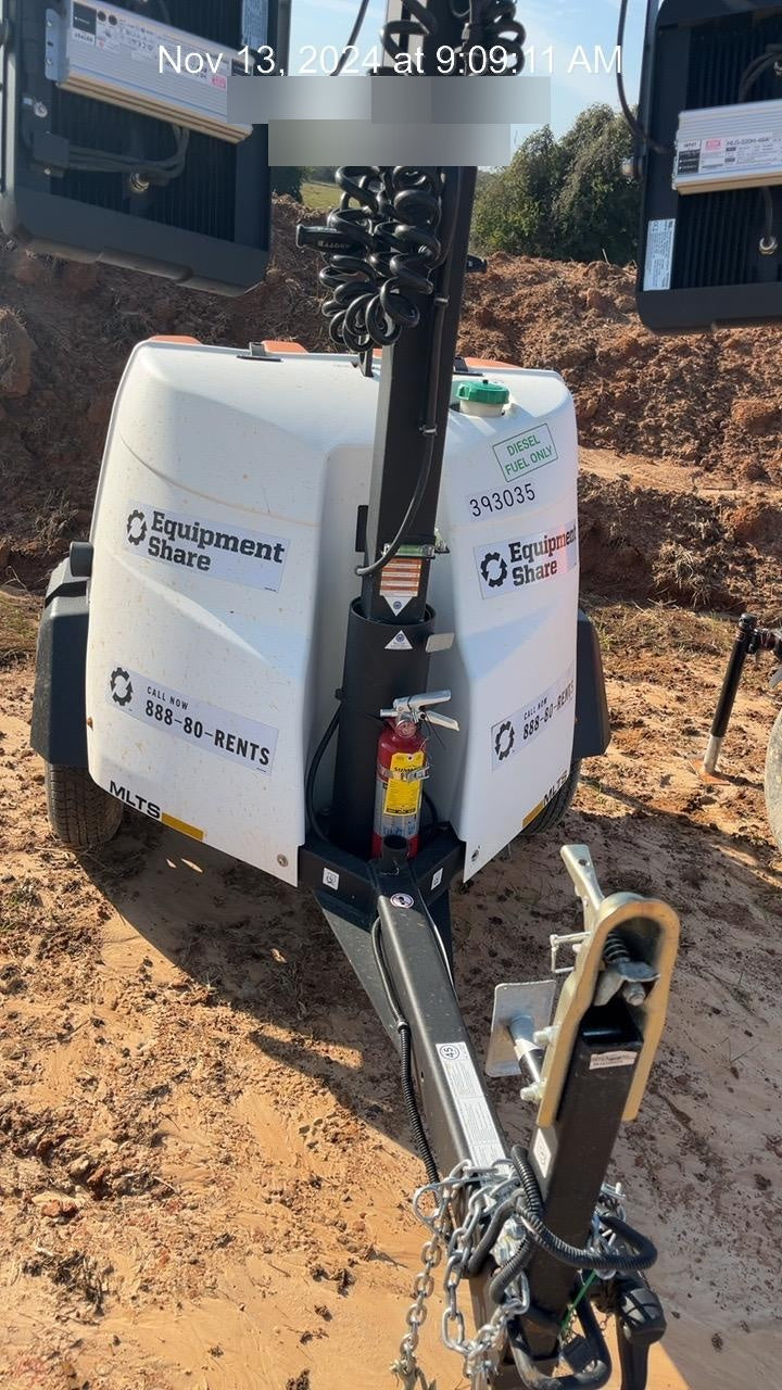 2024 Generac MLT2 Diesel, Flex Switch 120V Input, Powerzone Controller, 
(4) 320W LED Lights, 4kW Generator, 39.9 Gal Fuel Tank, 2" Ball, T3