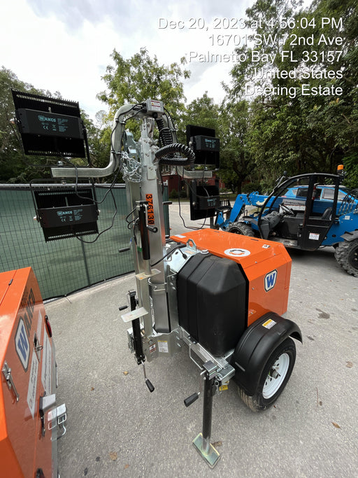 2023 Wanco WLTT-4MM4K Diesel, Deep Sea Controller, Shore Power Plug, Auto Start, (4) 350W LED Floodlights, 4kW Generator, 60 Gal Fuel Tank, 2" Ball, T3