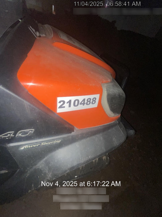 2022 Kubota RTV-X1140W-H Plastic Canopy, Windshield Acrylic Clear, LED Strobe Light, Wire Harness Kit, Back up Alarm