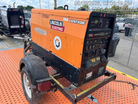2021 Lincoln Electric Vantage 322 Vantage 322 Ready Pak 3 w/ Decals, ORANGE (includes trailer, cable rack, fender light kit) NO Telematics