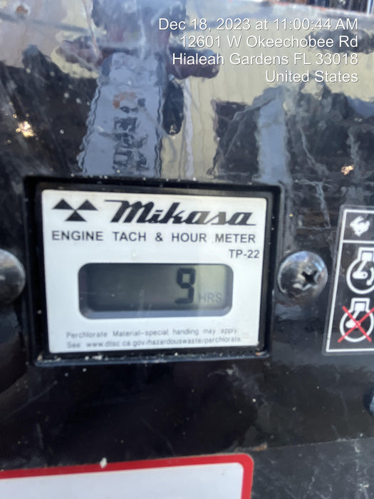 2023 Multiquip MV308GH Honda GX270, 18" Plate, Tachometer
