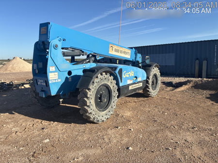 2019 Genie GTH-636 Canopy, Solid RT Tires, LED Work Lights, Beacon 60" QA Carriage, 48" Forks