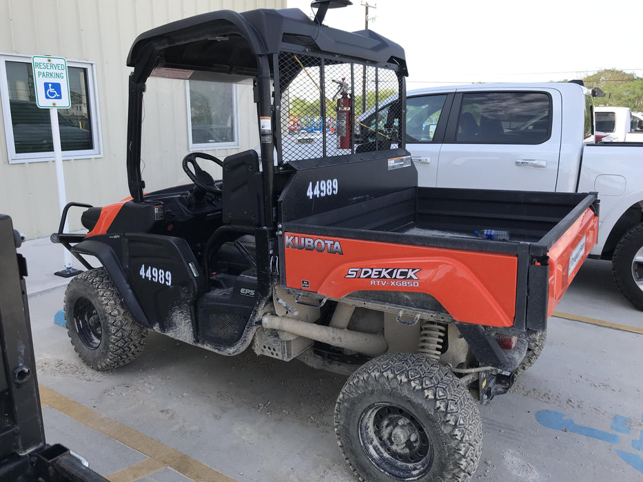 2019 Kubota RTV-XG850WL-H 4wd Utility Cart, Gas, 2 Seat, LED Strobe, Windshield Tempered Glass, Plastic Canopy, Wire Harness Kit, Backup Alarm