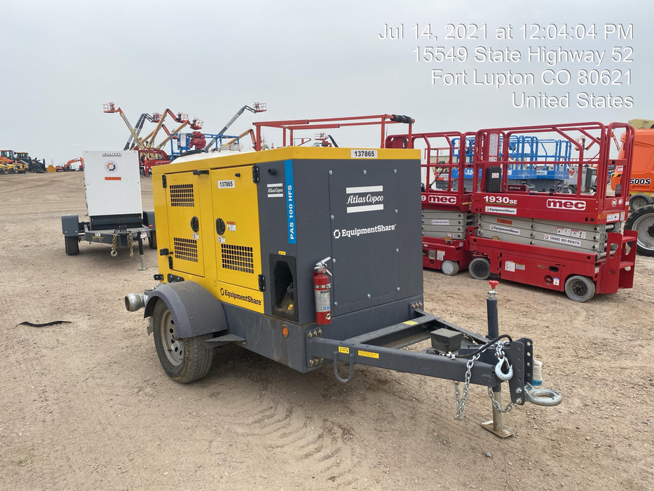 2021 ATLAS COPCO PAS 100 HF CS Enclosed
