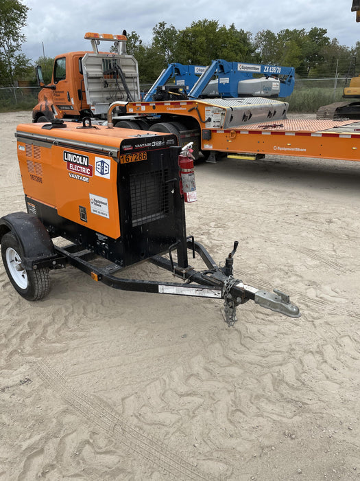 2021 Lincoln Electric Vantage 322 Vantage 322 Ready Pak 3 w/ Decals, ORANGE (includes trailer, cable rack, fender light kit) NO Telematics