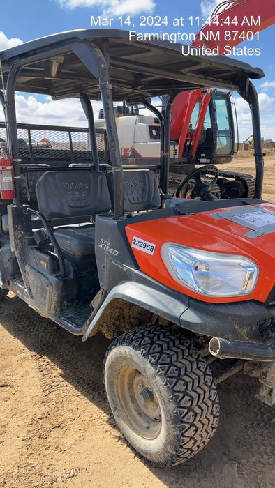 2022 Kubota RTV-X1140W-H Plastic Canopy, Windshield Acrylic Clear, LED Strobe Light, Wire Harness Kit, Back up Alarm