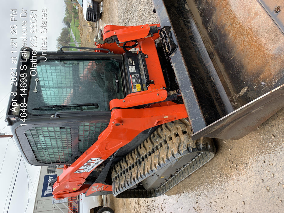 2019 Kubota SVL95-2S Cab/Heat/Air, Standard Tracks, Standard Flow w/Manual QC, 80" HD Bucket w/ Smooth Cutting Edge
