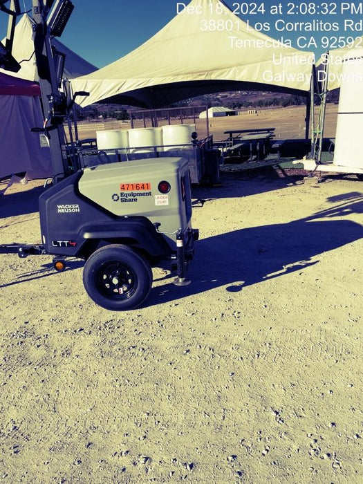 2024 Wacker Neuson LTT4 Diesel, Kohler KDW702, Deep Sea Controller, Auto Start, LED 320W, Bypass Outlet, T3