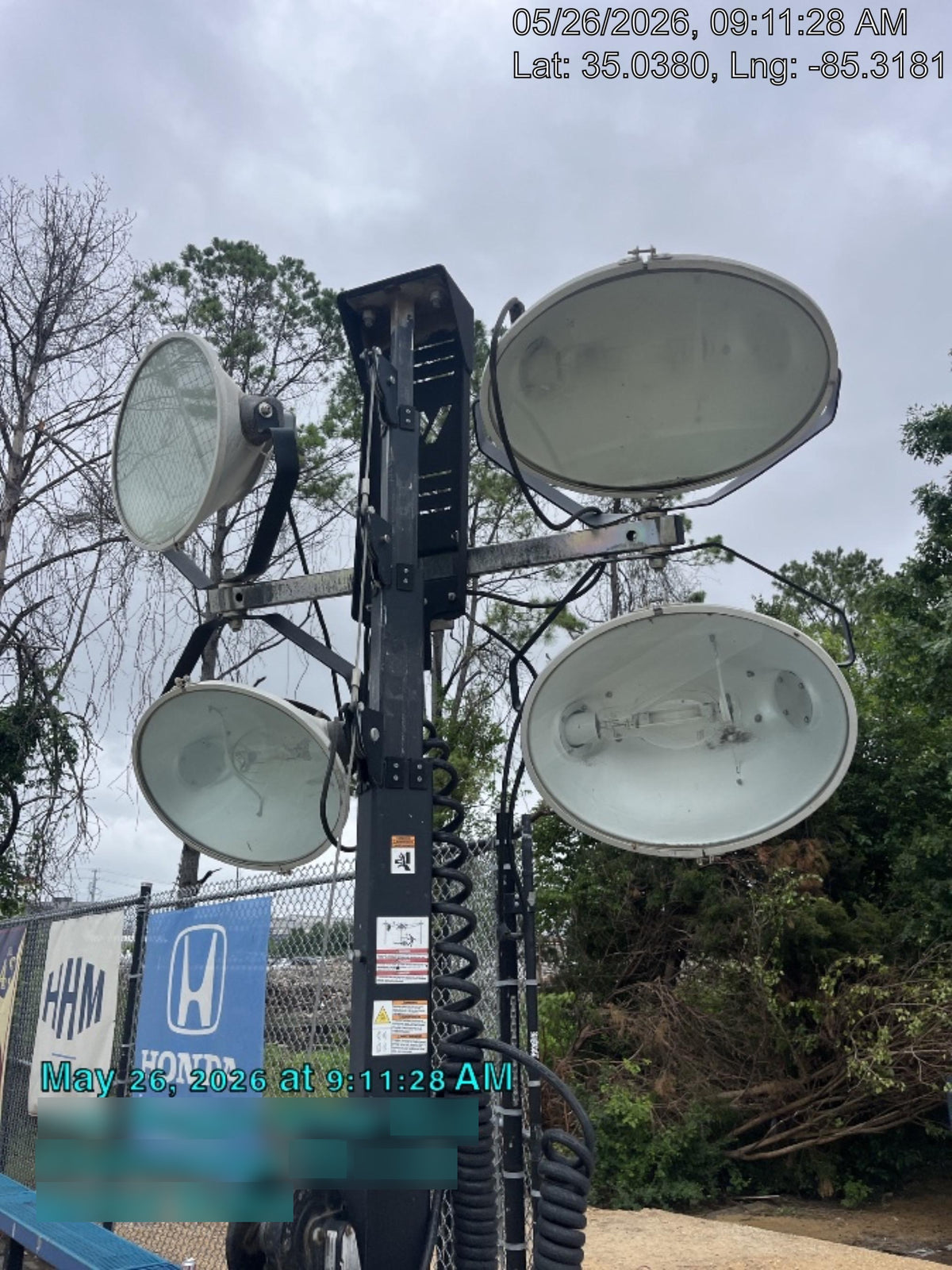 2019 Wacker Neuson LTV6L-MH Wacker Neuson LTV6L Mobile Light Tower w/Fuel Level Sensor Installed