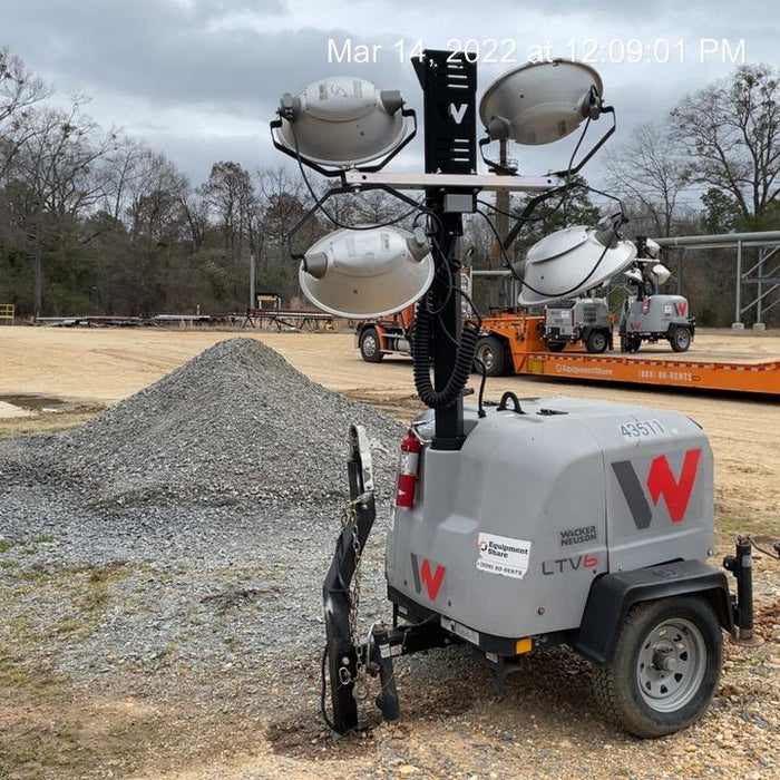 2019 Wacker Neuson LTV6L-MH Wacker Neuson LTV6L Mobile Light Tower w/Fuel Level Sensor Installed
