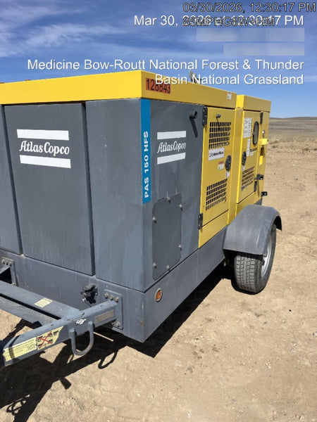 2020 ATLAS COPCO PAS 150 HF CS Enclosed