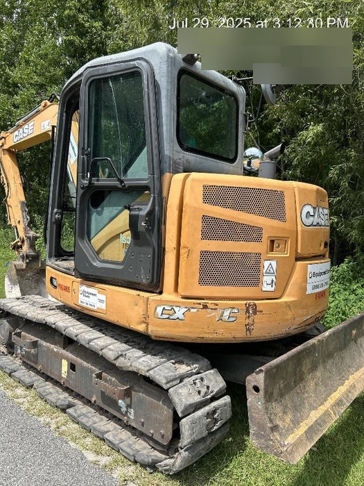 2015 Case CX80C CLOSED CAB, A/C, RUBBER TRACKS PADS, 7'-2" ARM