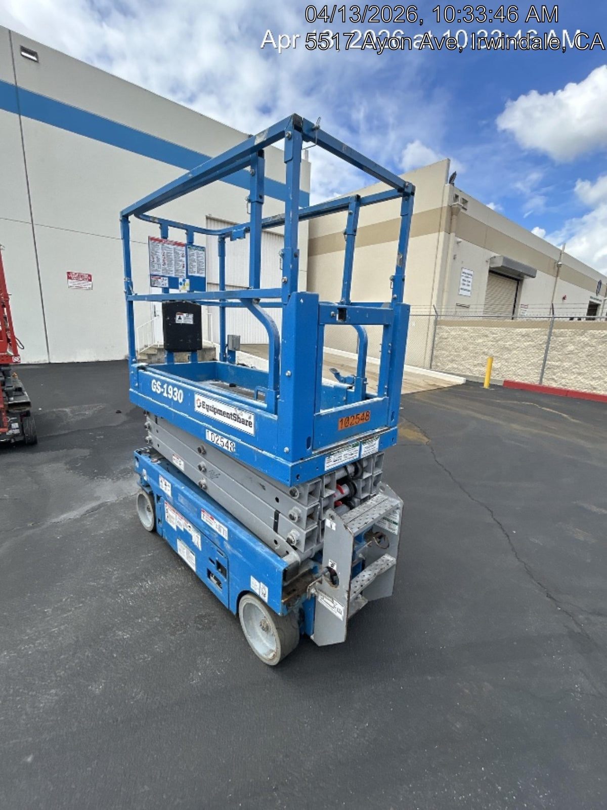 2020 Genie GS-1930 Solid Non Marking Tires, Beacon, Folding rails with half height swing gate, 800W Inverter