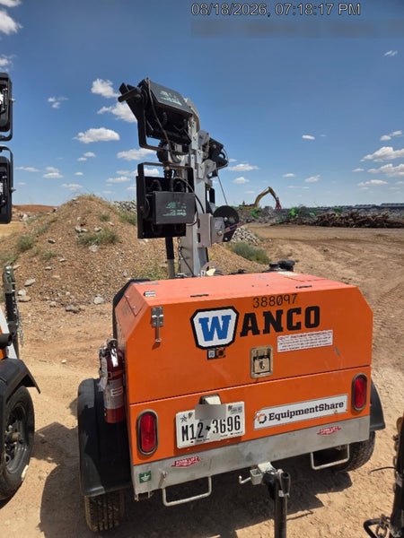 2024 Wanco WLTT-4MM4K Diesel, Deep Sea Controller, Shore Power Plug, Auto Start, (4) 350W LED Floodlights, 4kW Generator, 60 Gal Fuel Tank, 2" Ball, T3