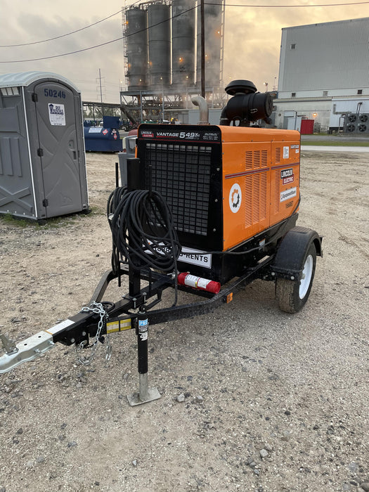 2021 Lincoln Electric Vantage 549X Ready Pak 3, ORANGE (includes trailer, cable rack, fender light kit)