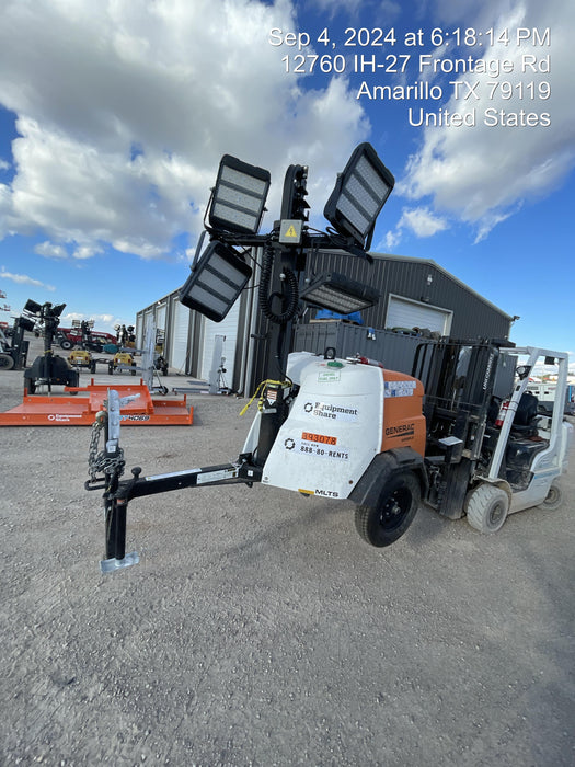 2024 Generac MLT2 Diesel, Flex Switch 120V Input, Powerzone Controller, 
(4) 320W LED Lights, 4kW Generator, 39.9 Gal Fuel Tank, 2" Ball, T3