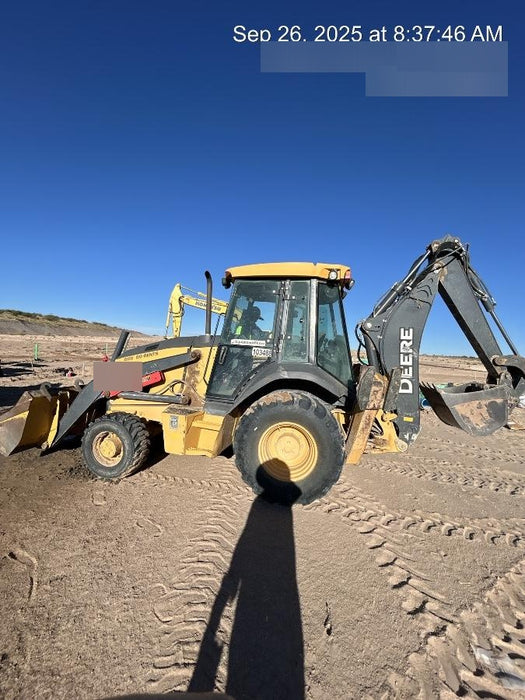 2020 John Deere 310LEP Cab/Heat/Air, 4WD, Standard Stick, Pilot Controls, 2 Way Hydraulics, TAG Manual QC