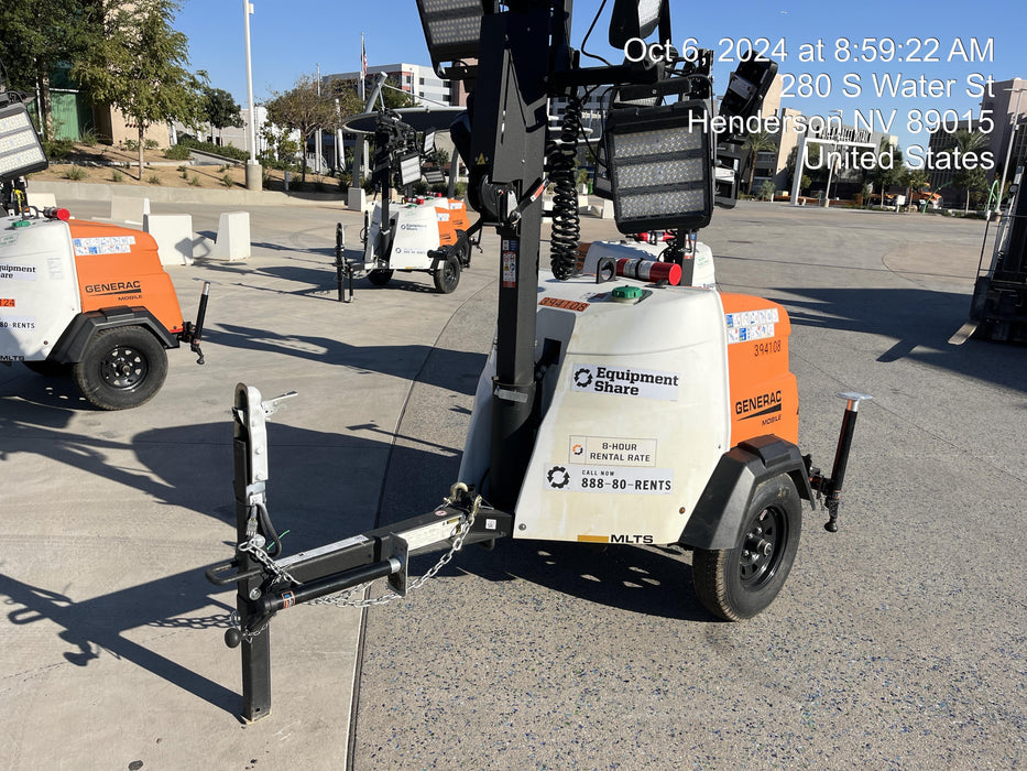 2024 Generac MLT2 Diesel, Flex Switch 120V Input, Powerzone Controller, 
(4) 320W LED Lights, 4kW Generator, 39.9 Gal Fuel Tank, 2" Ball, T3