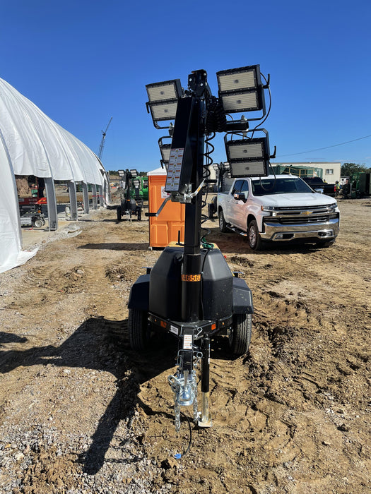 2022 Allmand NLV3GR (4) LED Light Fixture 350W, 23' Vertical Mast, 3kW Prime, Towable