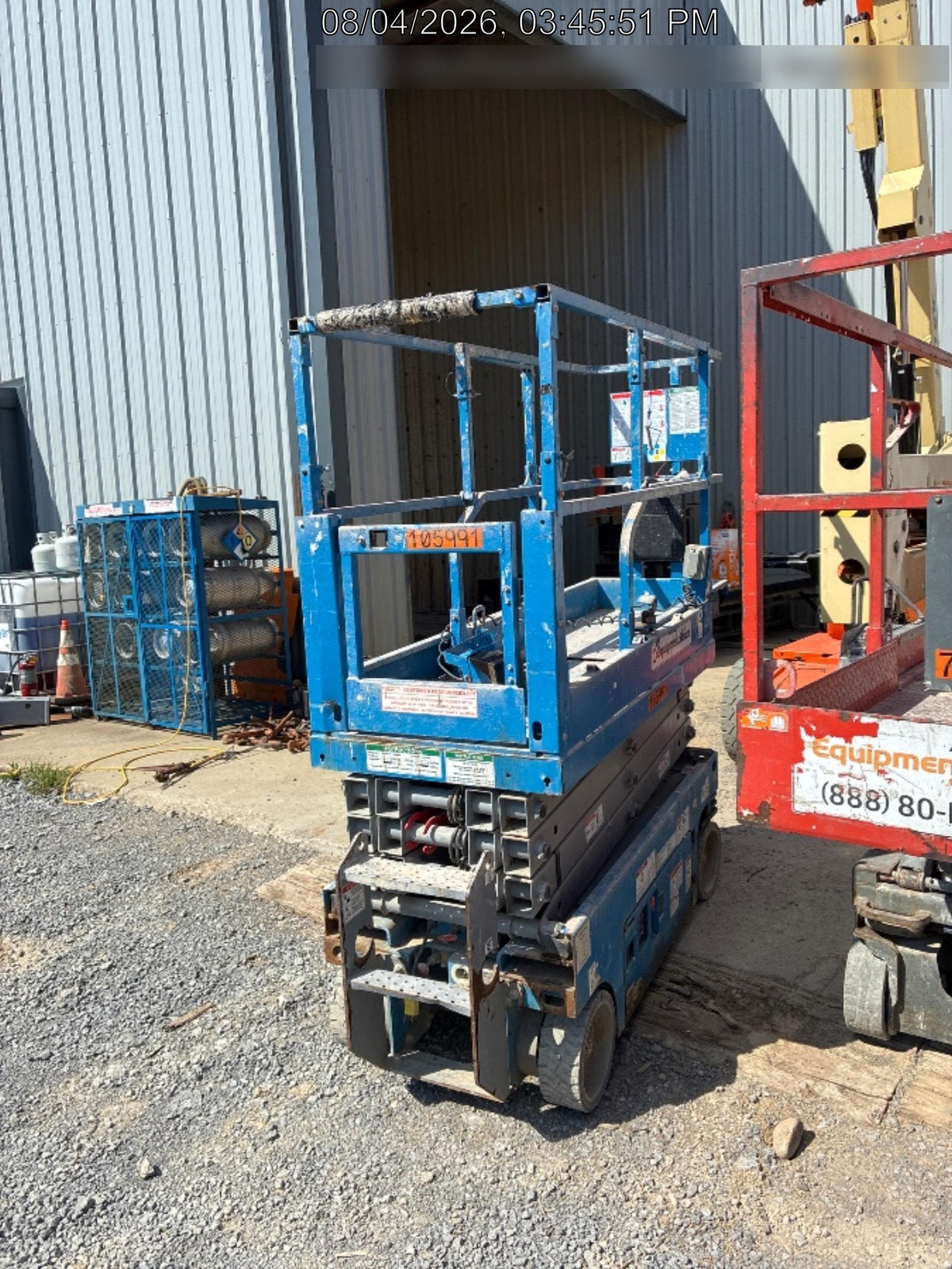 2020 Genie GS-1930 Solid Non Marking Tires, Beacon, Folding rails with half height swing gate