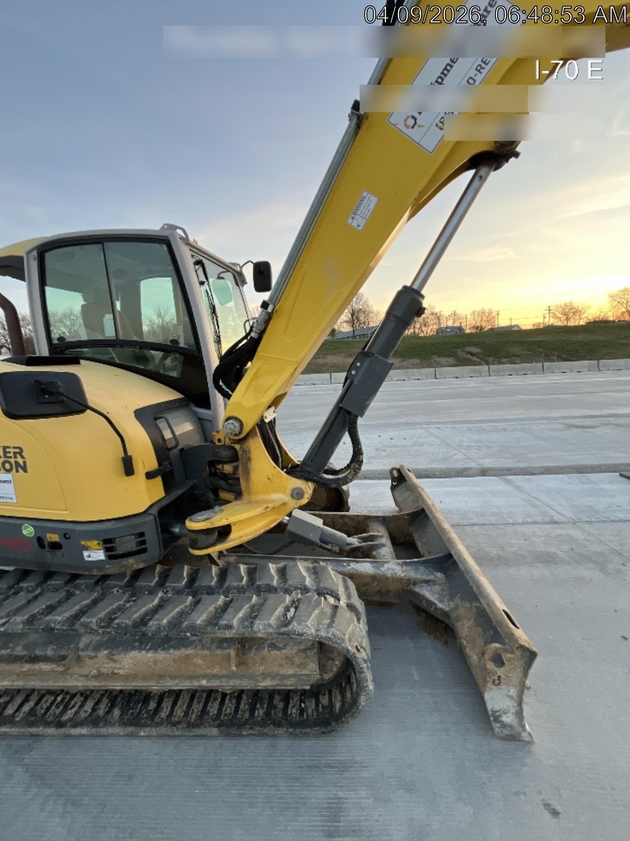 Wacker Neuson ET90 Cab, Long Dipperstick, Track, Bucket