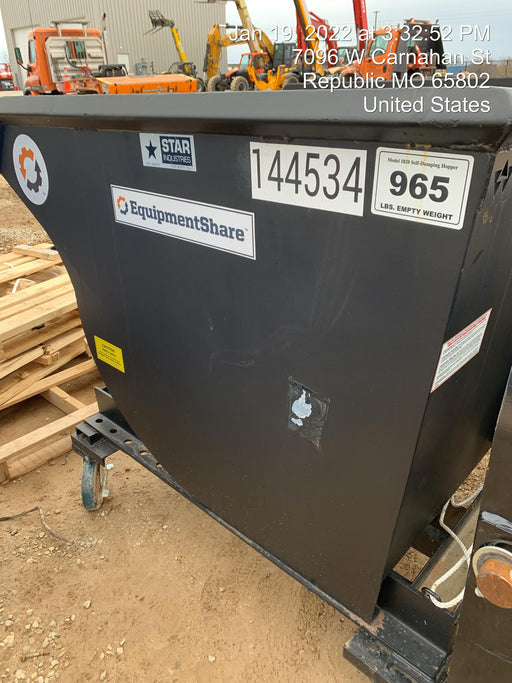 2021 STAR INDUSTRIES M-1820 - Self-Dump Hopper
