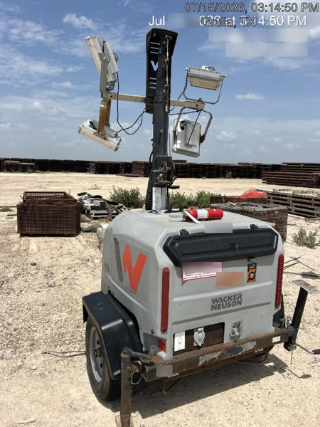 2019 Wacker Neuson LTV6K-LED LTV6K Light Tower, LED 300W, Telematics EQ SH Kubota